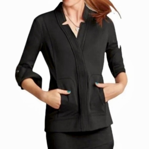 Cabi Around the Clock Jacket Black XS Style 5480 Ponte Knit - Picture 1 of 7